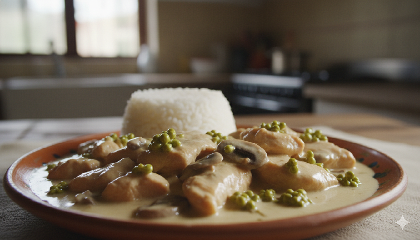 Miércoles: Pollo en Crema