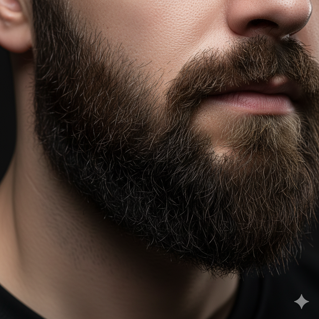 Barba perfectamente perfilada